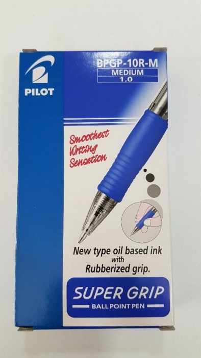 PILOT SUPER GRIP AZUL BPGP-10R-M