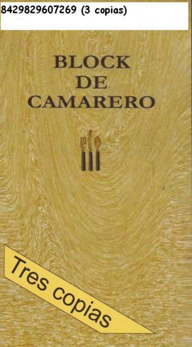 BLOCK CAMARERO 3 COPIAS