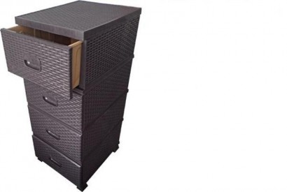 COMODA 4 CAJONES XEU MARRON