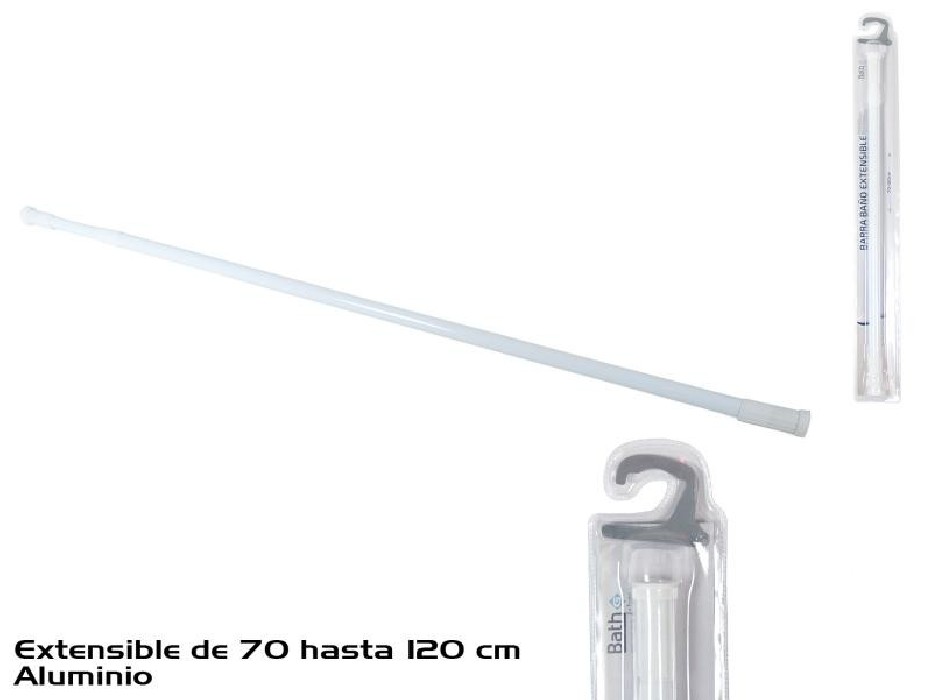 BARRA BAÑO EXTENS.70-120 BCO