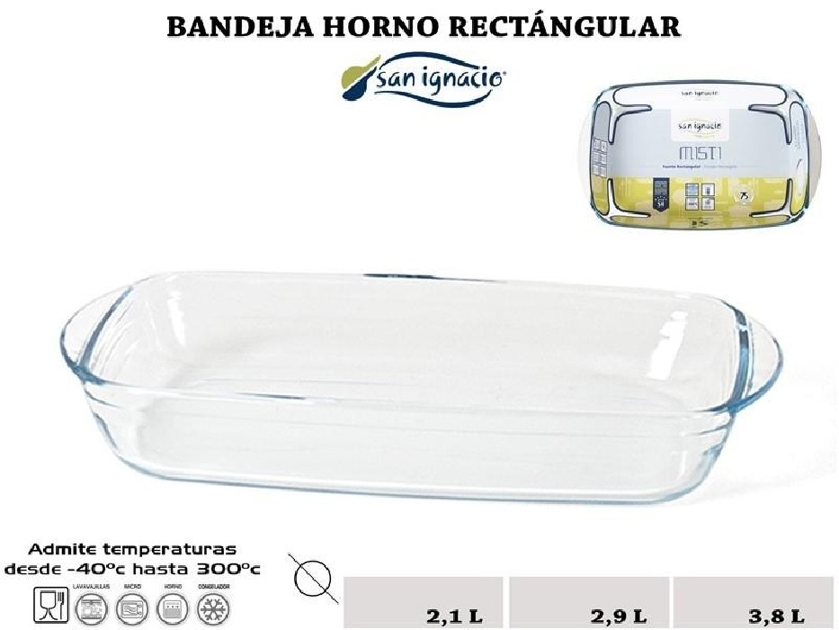 BANDEJA HORNO RECTANG.3.8L