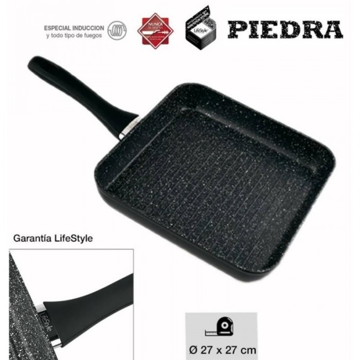 ASADORA ALUMIN.FORJADO GRILL PIEDRA...