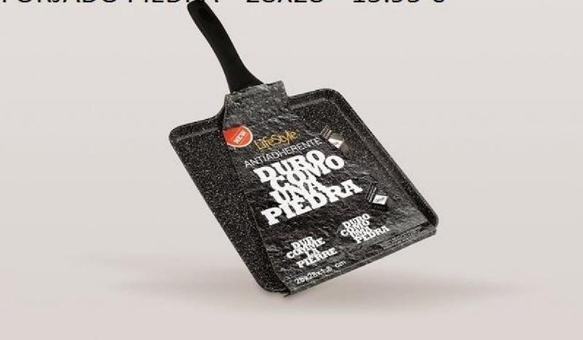 ASADORA ALUMIN.FORJADO GRILL PIEDRA...