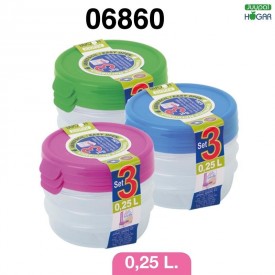 SET 3 TAPER RED.0.25L  06860