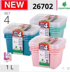 SET 4 TAPER OVAL 1L 26702