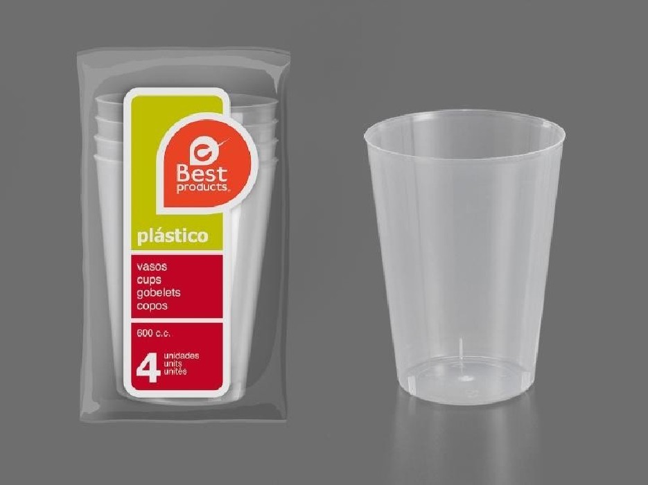 VASO TRANSP.X4 600CC 252600