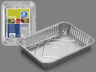 BANDEJA ALUMINIOX2 RECT....