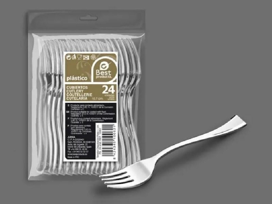 TENEDOR DEGUSTACIÓNX24 PLATA...