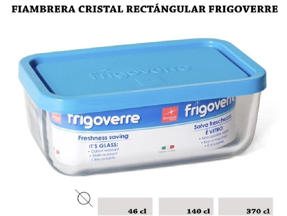 FIAMBRERA CRISTAL TAPA 370 CL 26X21