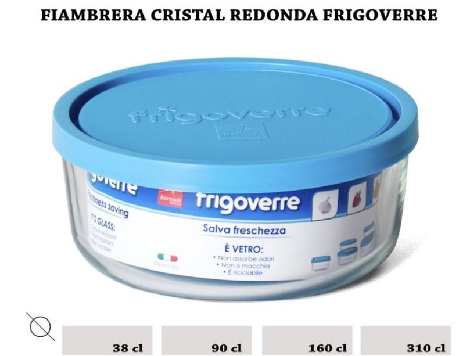 FIAMBRERA CRISTAL C/TAPA 90CL