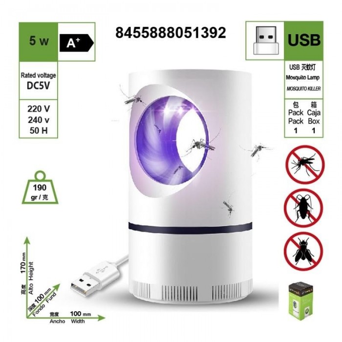 LUZ LED NOCTURNA ANTI-MOSQUITOS CARGA...