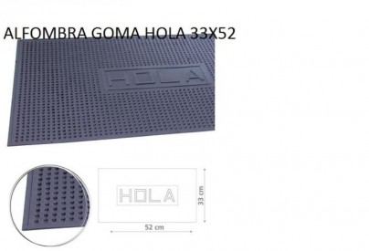 ALFOMBRA GOMA HOLA 33X52