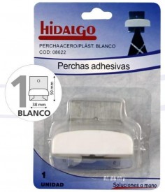 PERCHA ACERO/PLAS.BCO.