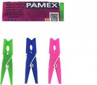 PINZA PLASTICO LENOM SET 24