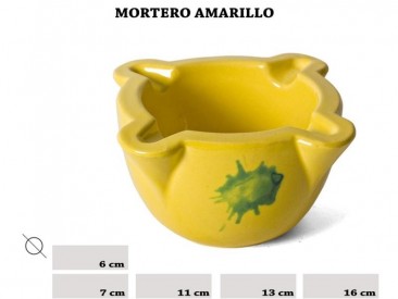 MORTERO AMARILLO 1 13CM DIAM