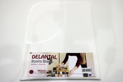DELANTAL BONITA 75X60 BCO...