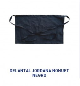 DELANTAL JORDANA NONUET NEGRO