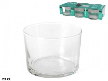 LOTE 6 VASO SIDRA MINI 23CL