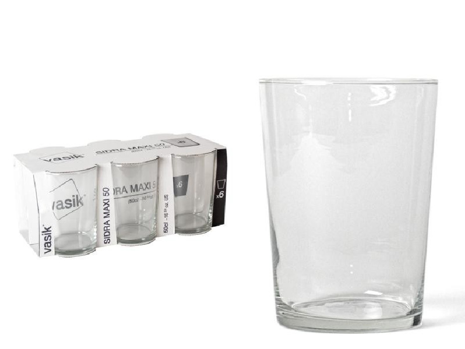 LOTE 6 VASO SIDRA MAXI 50CL