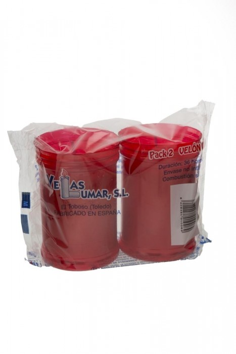 PACK 2 VELON MED.ROJO 100900