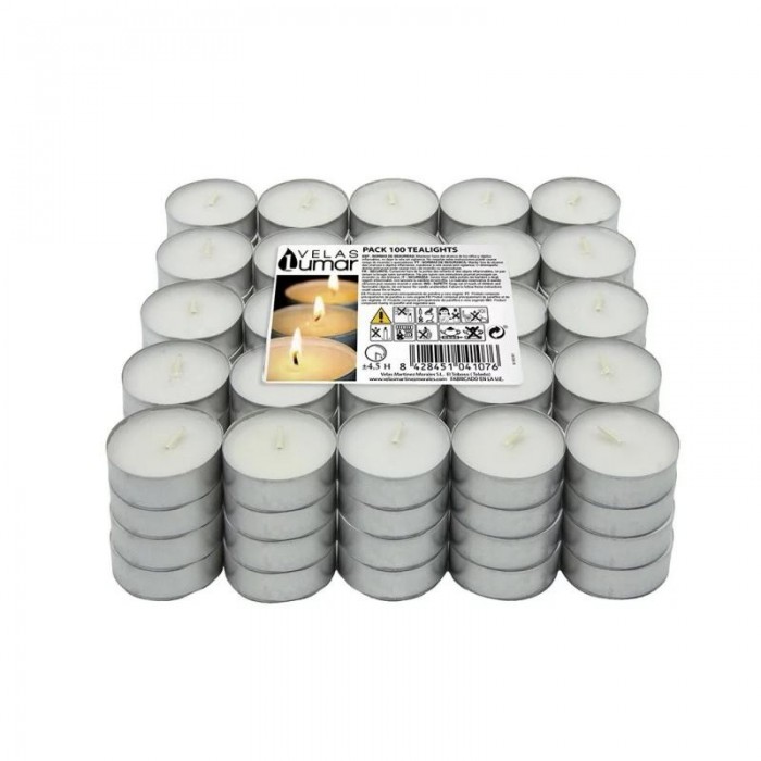 PACK 100 TEALIGHTS 4,5H 410600