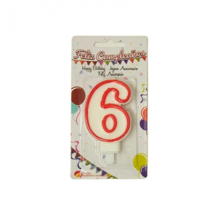 VELA CUMPLEAÑOS N.6 800620