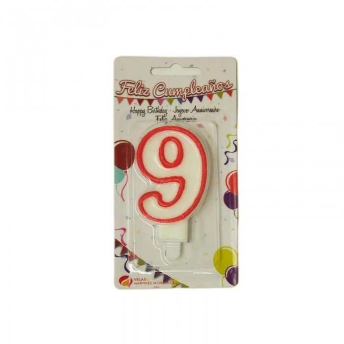 VELA CUMPLEAÑOS N.9 800920