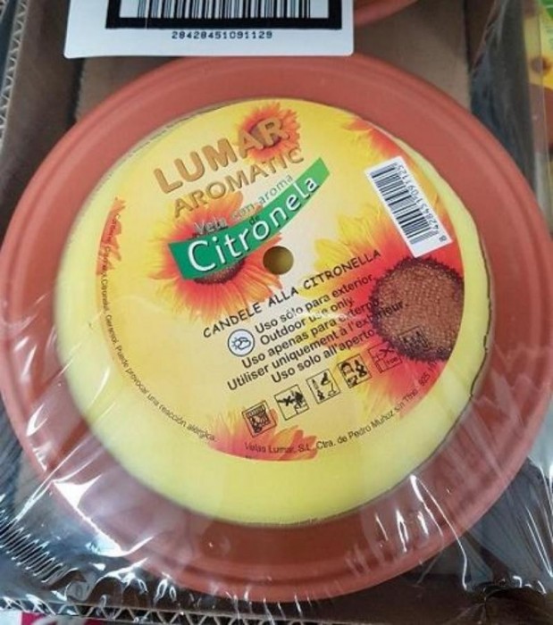 PLATO TERRACOTA 60X175 CITRONELA...