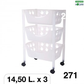 CARRO MULTIUSOS 3 PISOS 01271