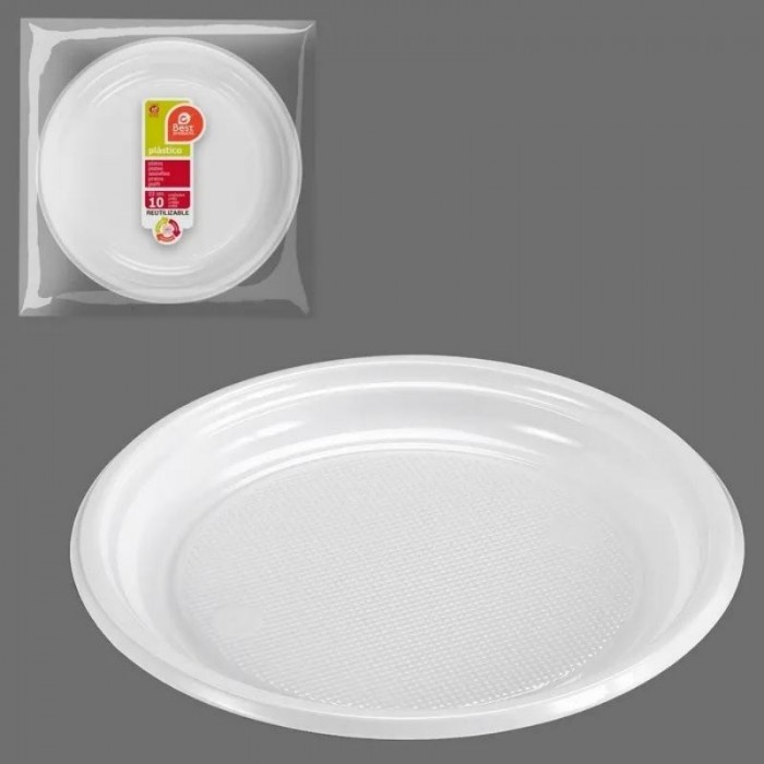 PLATO LLANOX10 BCO.REUTILIZ.22,00CM...