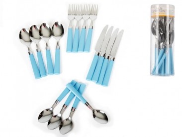 SET 16 CUBIERTOS AZUL...