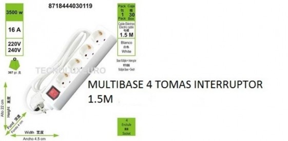 ALARGADOR 4 TOMAS...