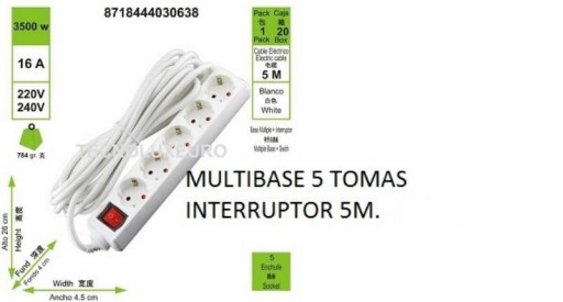 ALARGADOR 5 TOMAS...