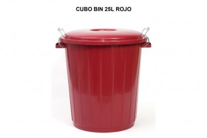 CUBO BIN 25L ROJO