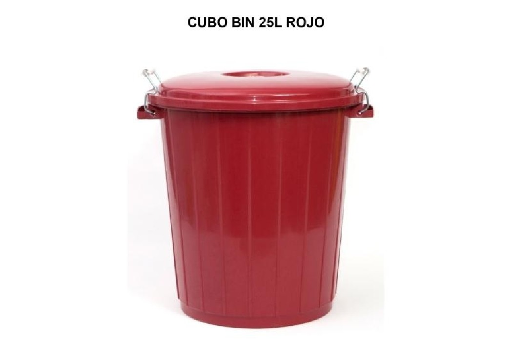CUBO BIN 25L ROJO