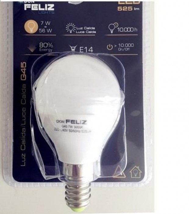 BOMBILLA LED E14 7W 6500K  FL393