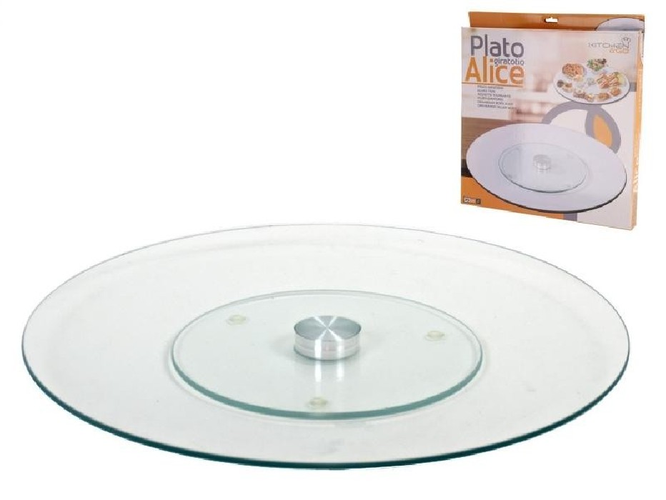 PLATO GIRATORIO ALICE 38X18 CRISTAL