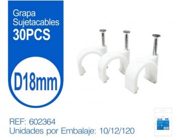 GRAPA SUJETACABLES 18MM