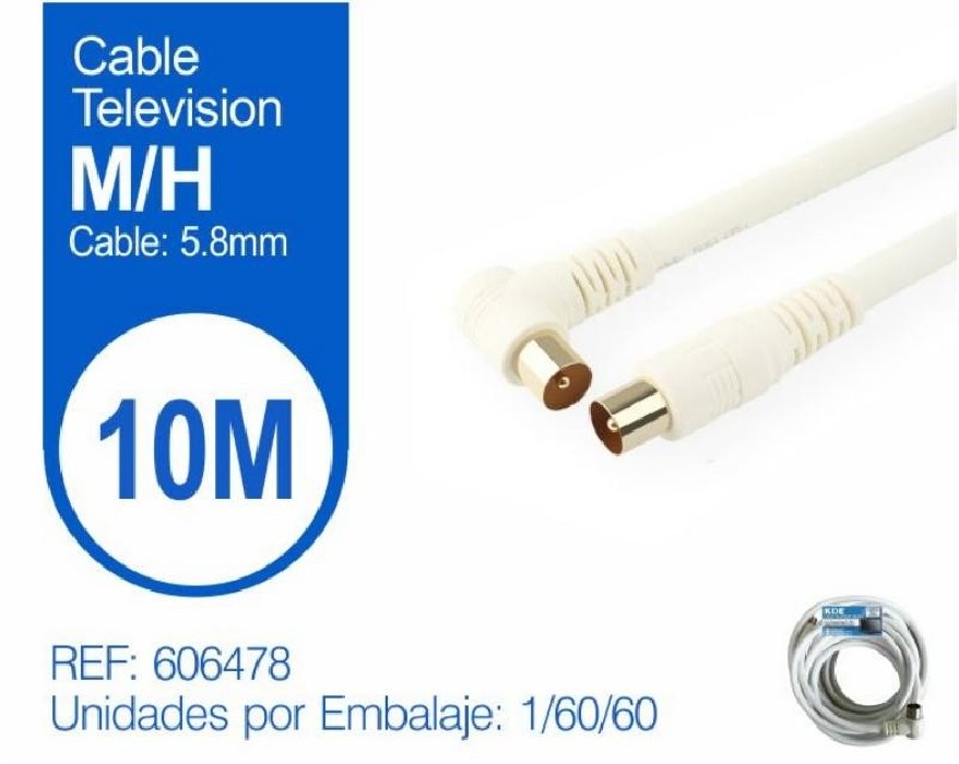 CABLE TV 10M 9,5mm