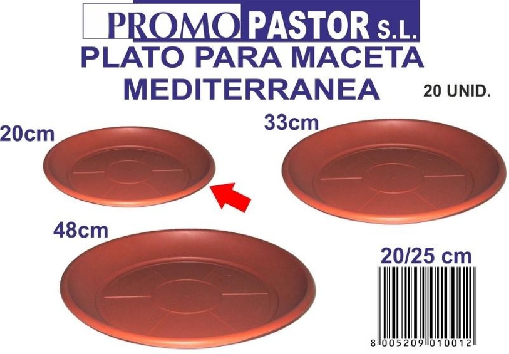 PLATO MACETA MEDITERRANEA 50/60