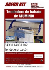 TENDEDERO BALCON ALUMINIO...