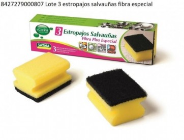 LOTE 3 ESTROPAJO SALVAUÑAS...