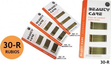 CLIP CORTO 5cm RUBIO(24UN)...