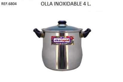 OLLA INOXIDABLE 4 L. REF.6804