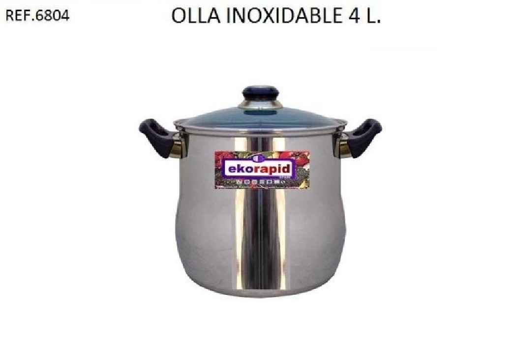 OLLA INOXIDABLE 4 L. REF.6804