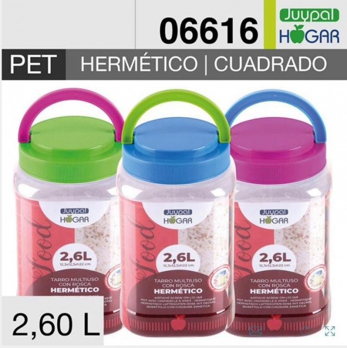 TARRO CUAD.2.6L BRILLO  06616