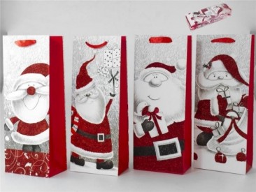 BOLSA REGALO BOT VINO SANTA...