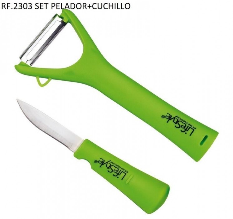 SET PELADOR+CUCHILLO 2303