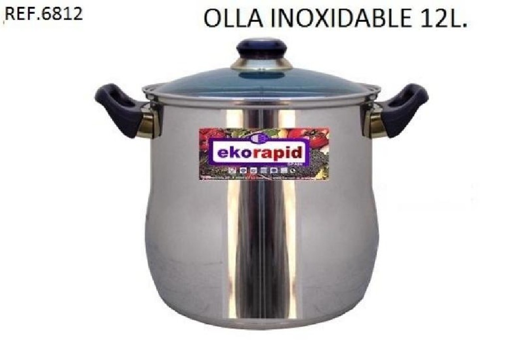 OLLA INOXIDABLE 12 L REF.6812