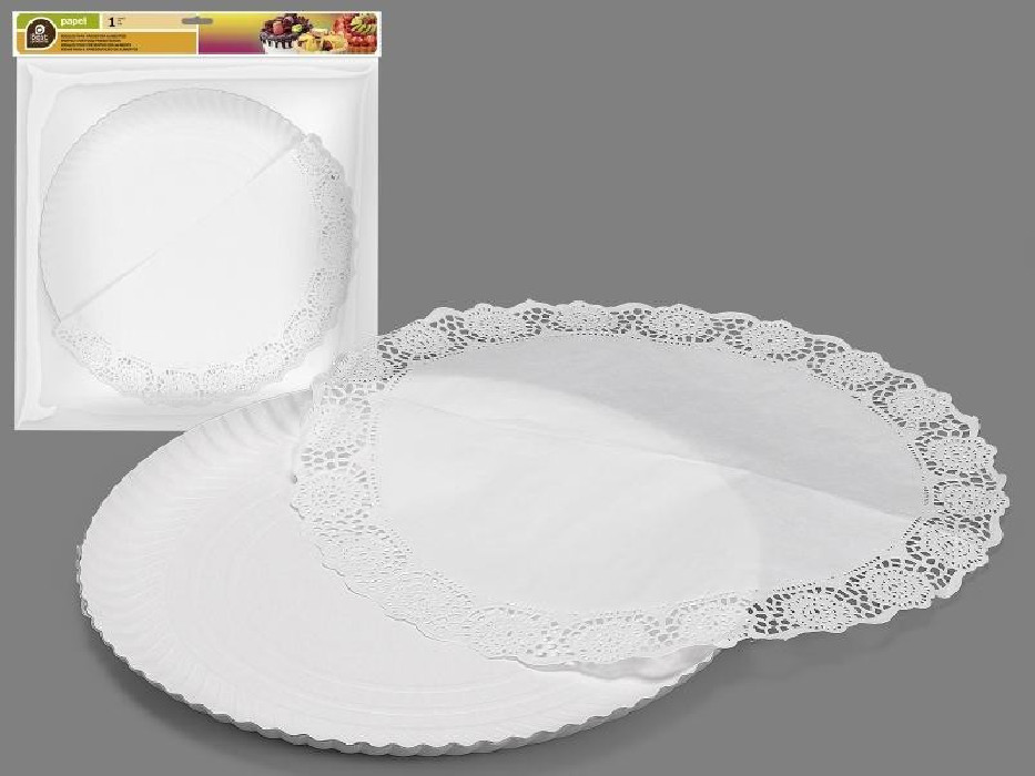 BANDEJA REDONDA+BLONDA BCA.35CM 355900